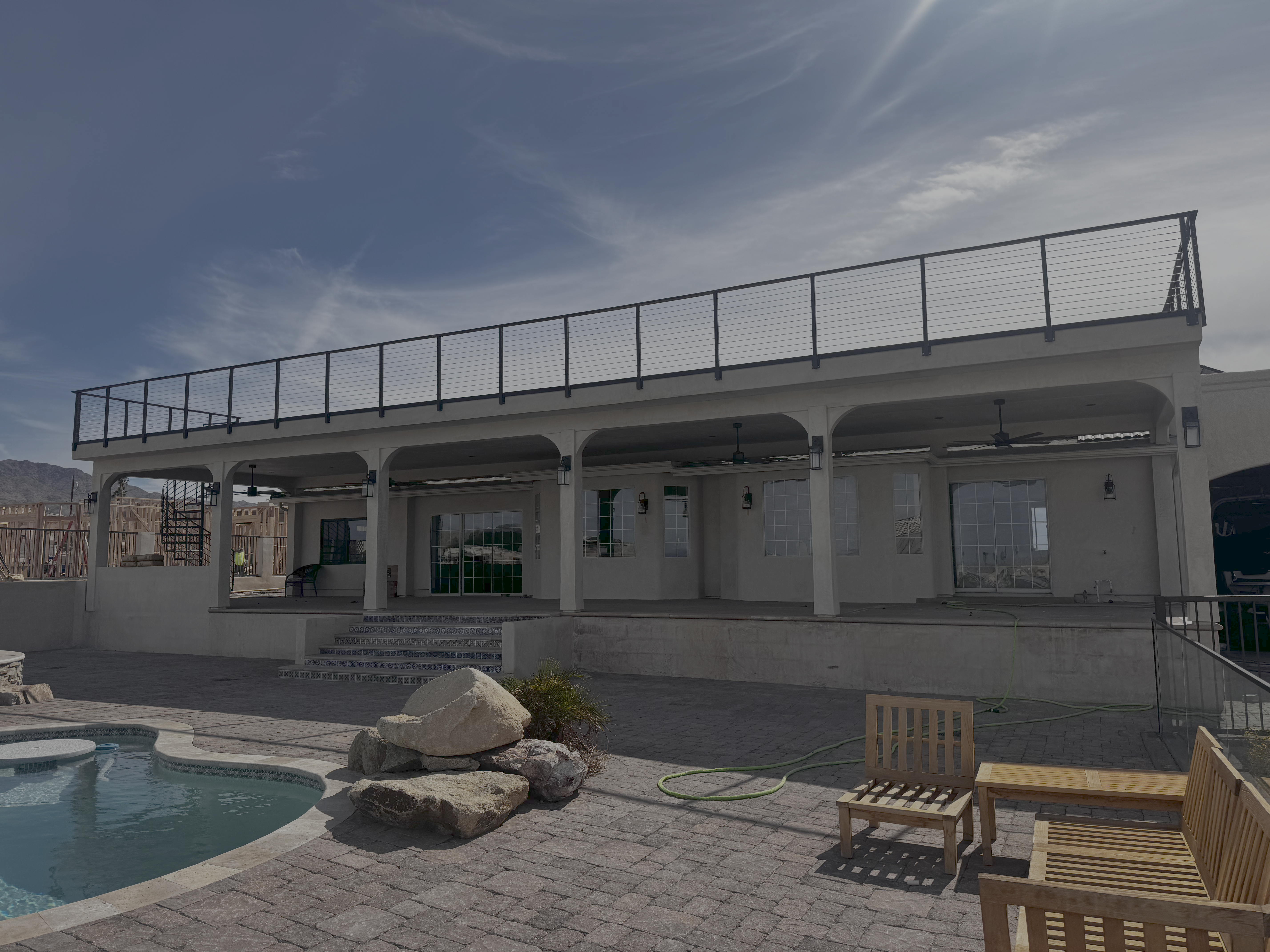 Patio after improvement